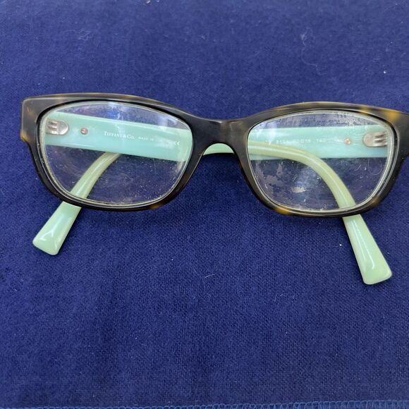 Tiffany & Co Eyeglasses Frames Only TF2172 8134 Brown Tortoise Blue 50-16-140 - Picture 2 of 12